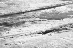 Ohio Salt Brine image shows snowy road