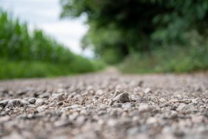 Make Ohio Gravel Road Maintenance easier with calcium chloride from Great Lakes Chloride image shows gravel in road
